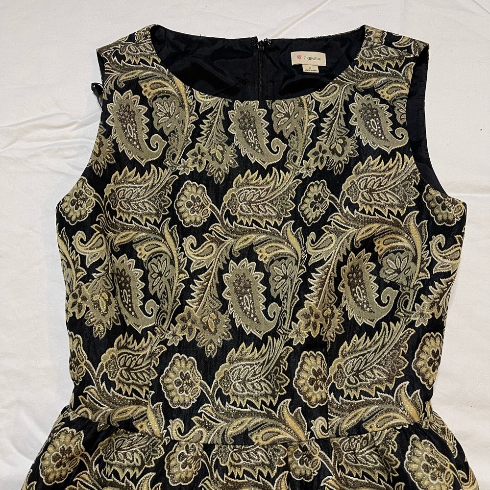 Embroidered Sleeveless Mini Dress